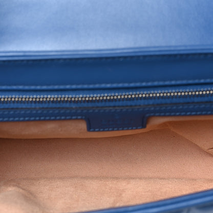 Gucci Calfskin Matelasse Aria Small GG Marmont Shoulder Bag Clear Blue 4 of 7