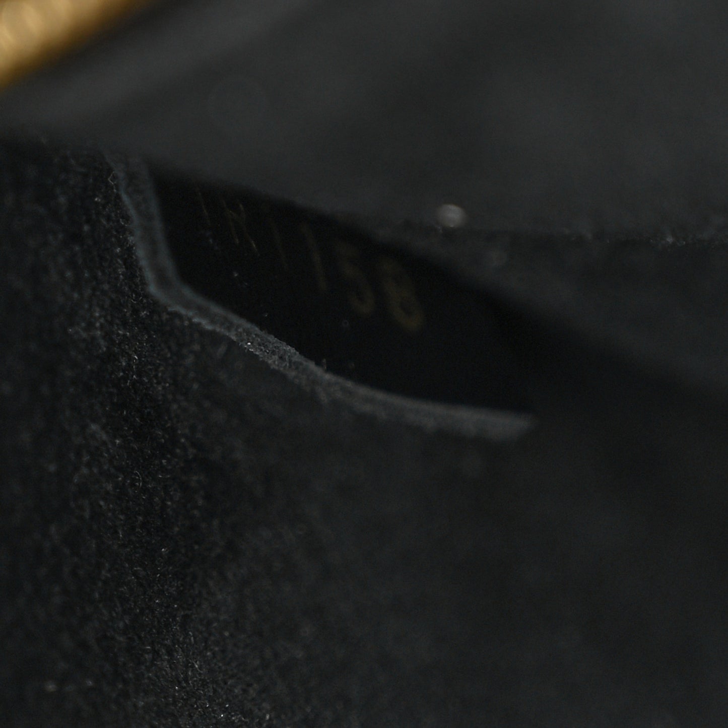 Grained Calfskin Monogram Double V Black