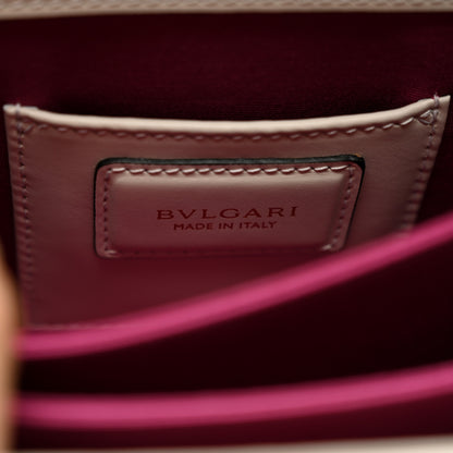 Bulgari Calfskin Serpenti Forever Top Handle White 7 of 10