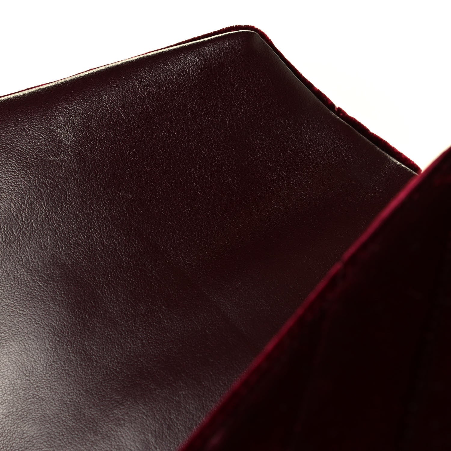 Saint Laurent Velvet Y Quilted Monogram Toy Loulou Crossbody Bag French Burgundy 7 of 8