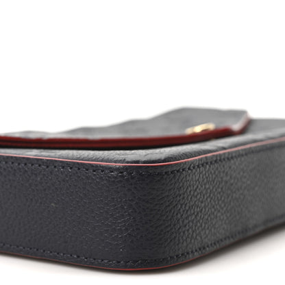 Louis Vuitton Empreinte Pochette Felicie Chain Wallet Marine Rouge 10 of 12