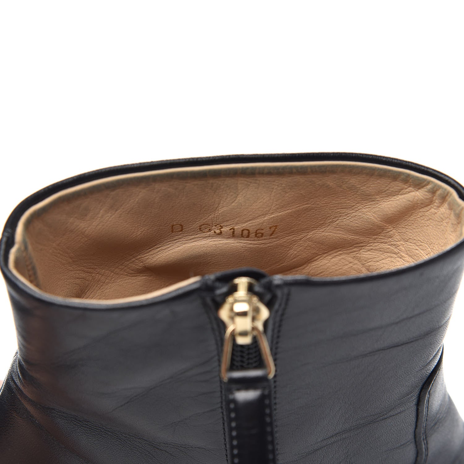 Chanel Tumbled Calfskin Cap Toe CC Short Boots 37 Black 7 of 11