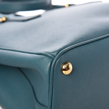 Prada Saffiano Small Galleria Double Zip Tote Ottanio 12 of 12