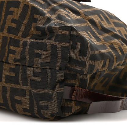 Fendi Zucca Drawstring Flap Backpack Tobacco 9 of 9