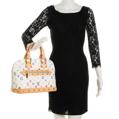 Louis Vuitton Monogram Multicolor Alma White 2 of 8