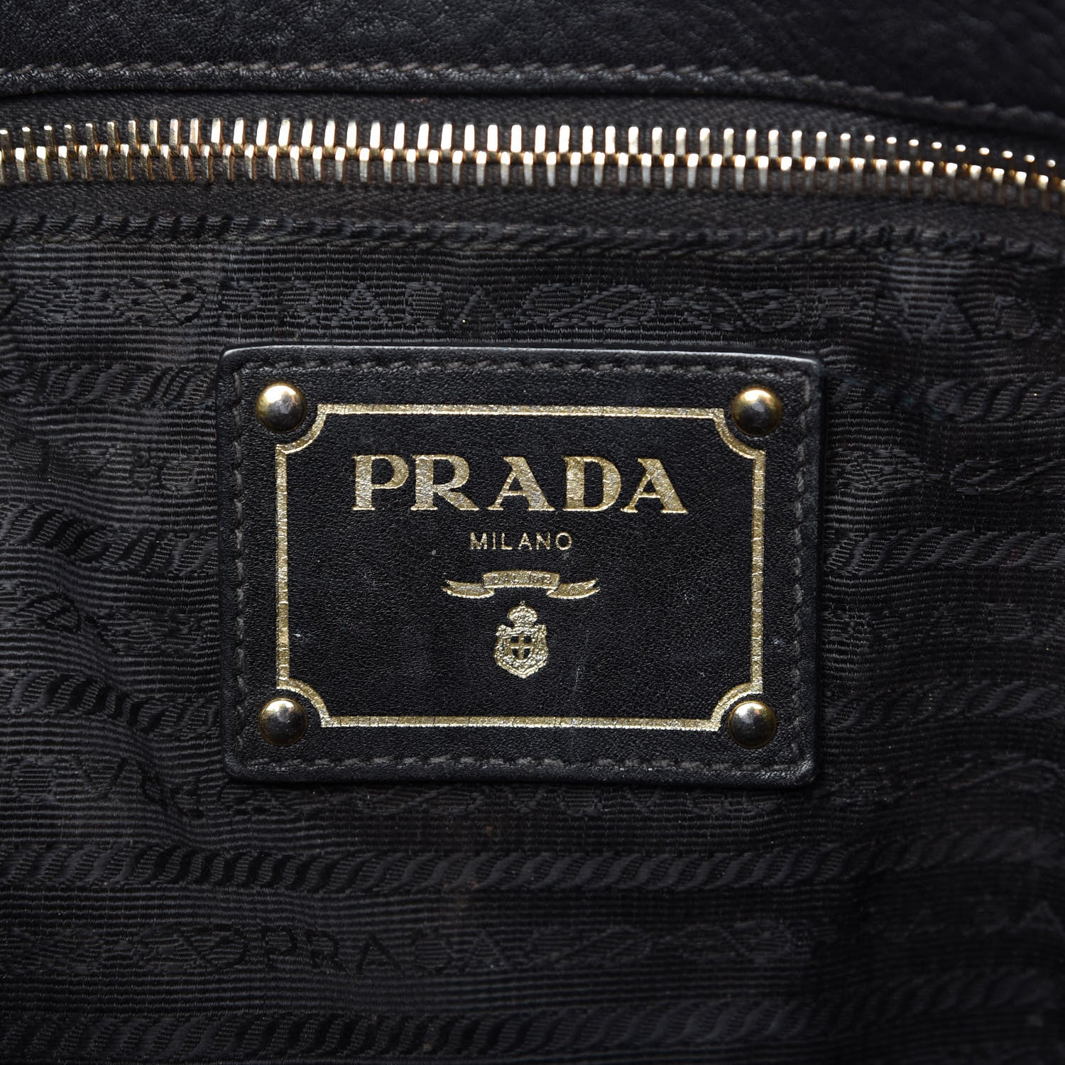 Prada Vitello Daino Shoulder Bag Black 8 of 13