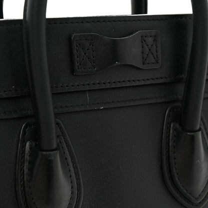 Celine Smooth Calfskin Nano Luggage Black 16 of 17