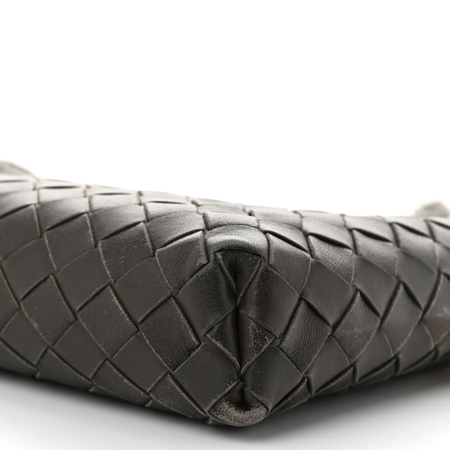 Nappa Intrecciato Crossbody Light Graphite