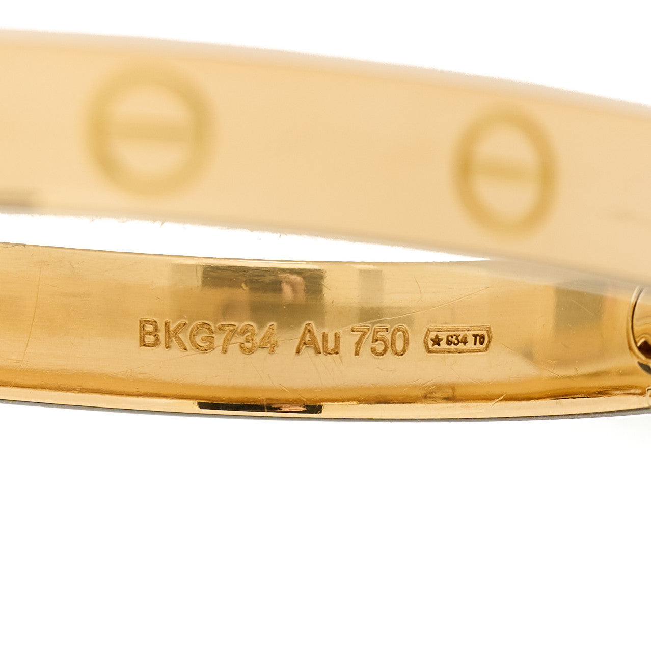 18K Yellow Gold Love Bracelet 16