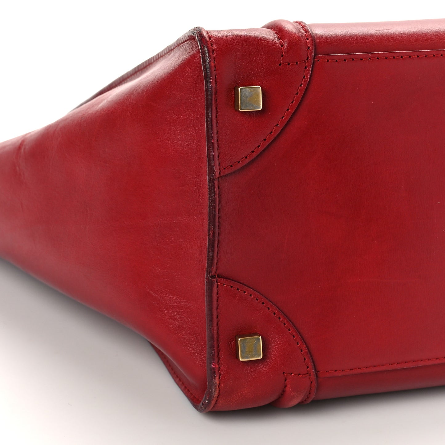 Smooth Calfskin Mini Luggage Red