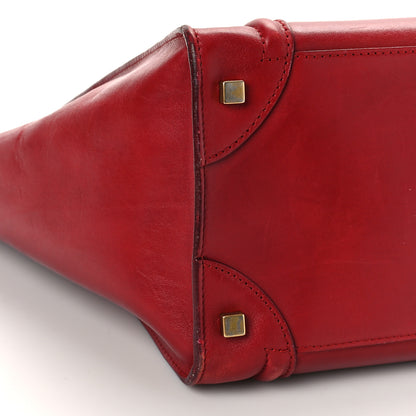 Celine Smooth Calfskin Mini Luggage Red 7 of 13