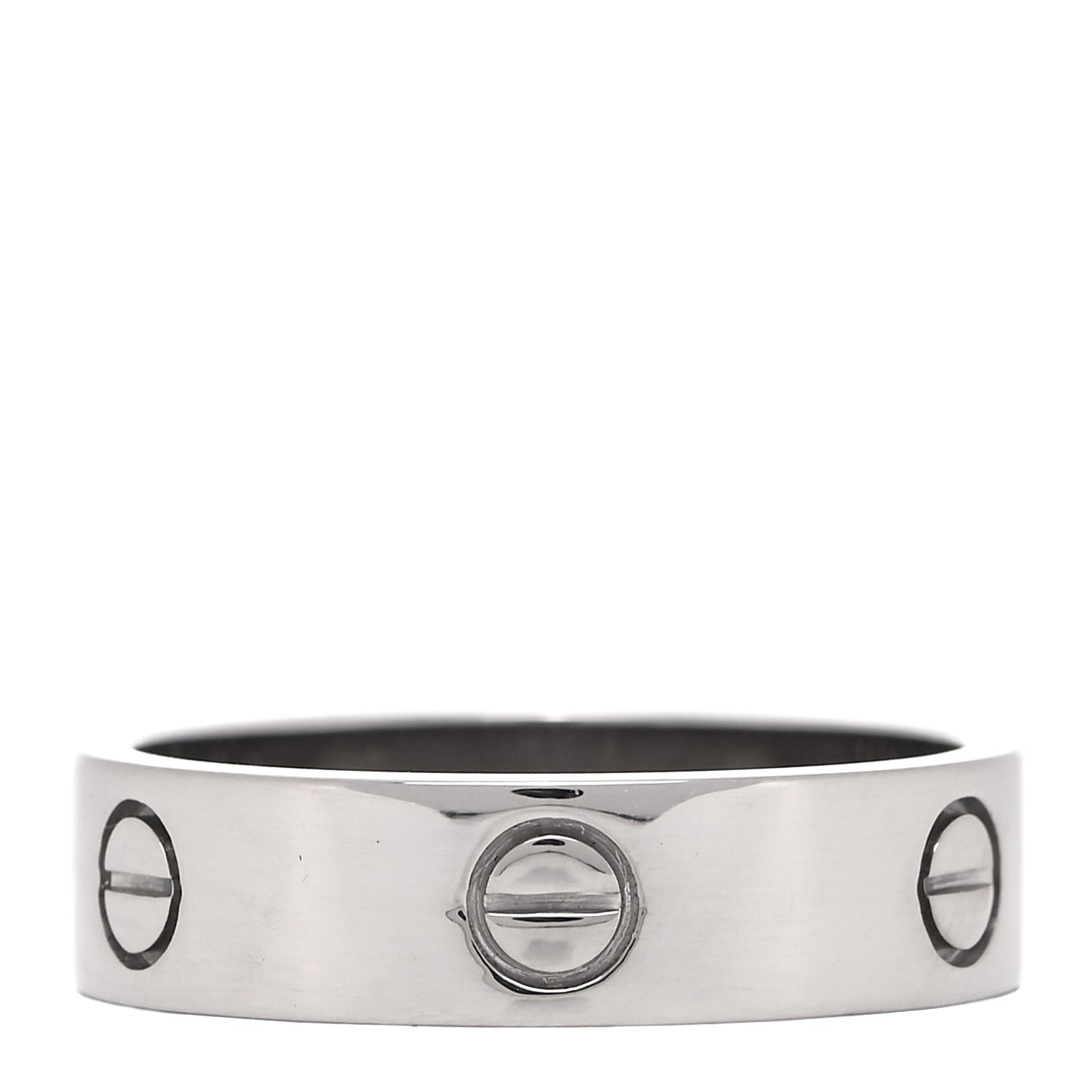 18K White Gold 6mm LOVE Ring 63 10.25