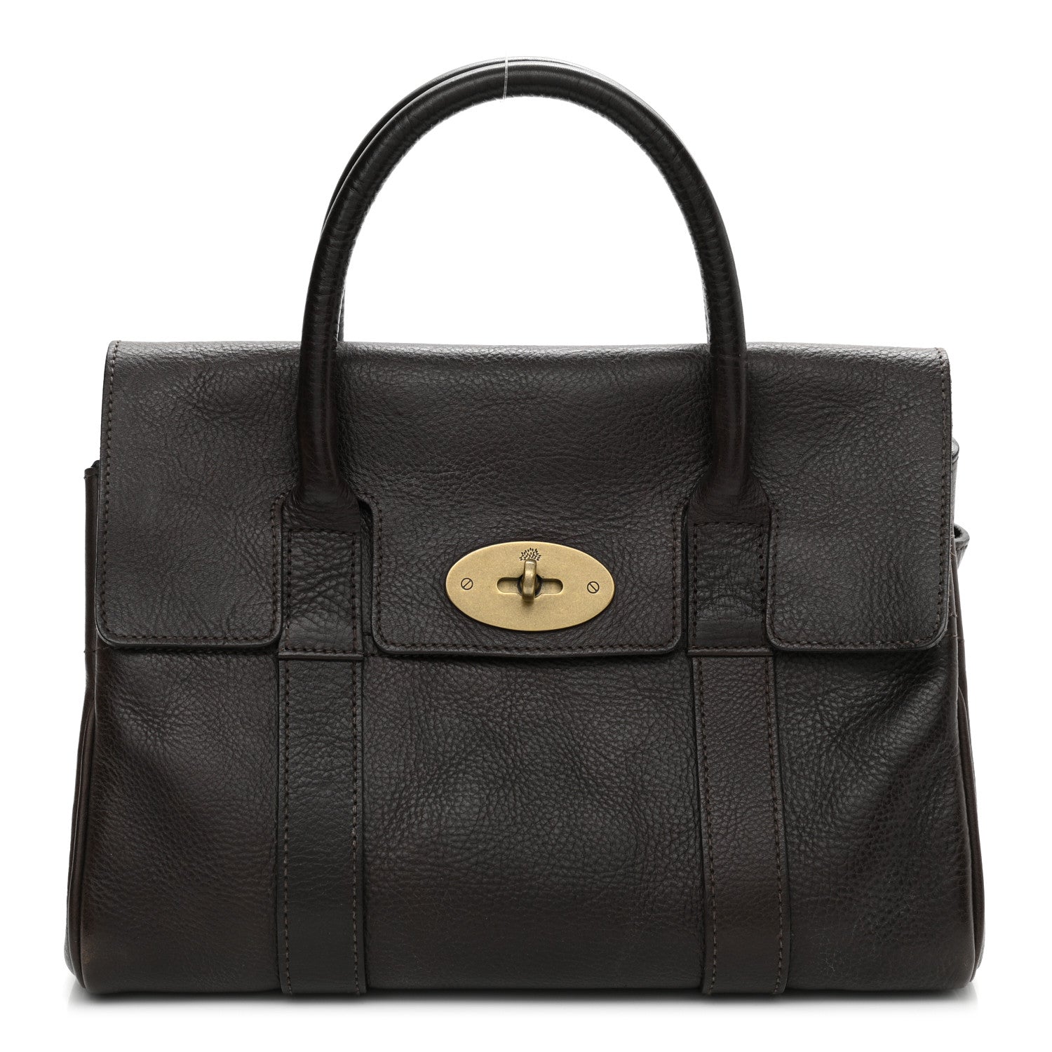 Mulberry Classic Grain Calfskin Bayswater Chocolate 1 of 14