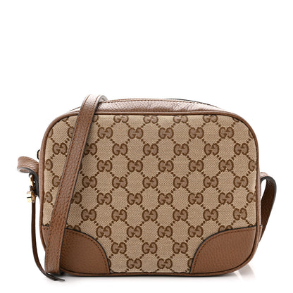 Gucci Monogram Mini Bree Messenger Bag Beige Tabacco 1 of 10