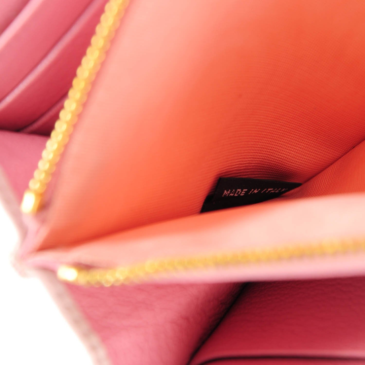 Miu Miu Goatskin Madras Flap Wallet Rosa 8 of 8