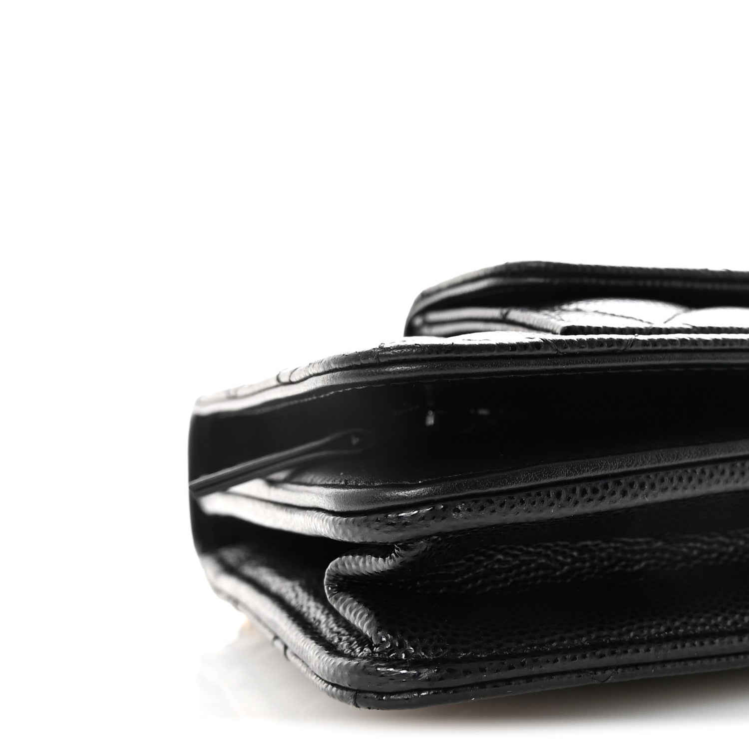 Chanel Caviar Quilted Pocket Clutch With Chain WOC Black 10 of 11