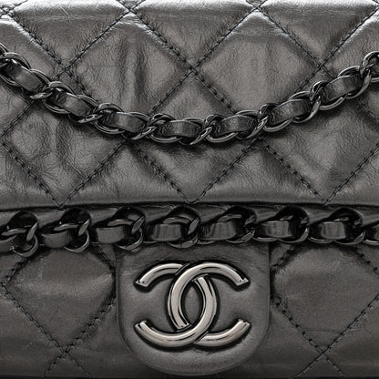 Chanel Calfskin Quilted Small Chain Me Flap Grey 8 of 12