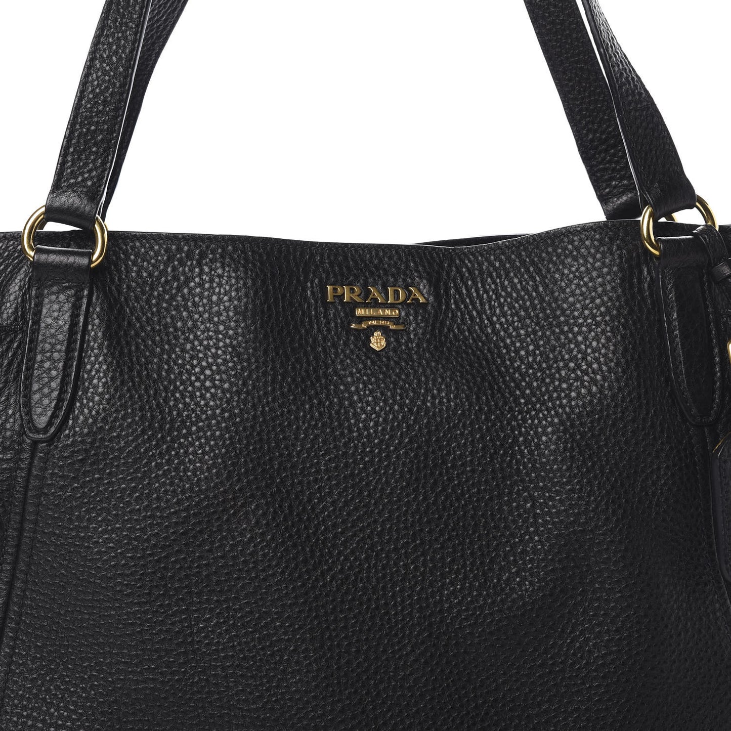 Vitello Daino Side Pocket Tote Black
