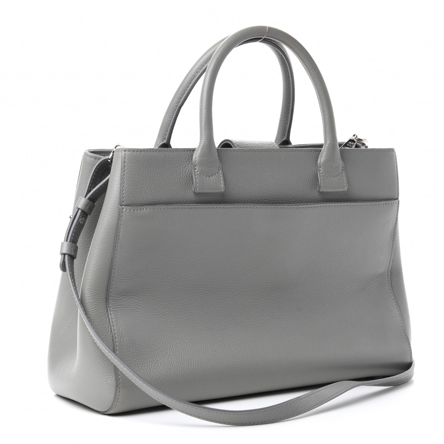 Chanel Grained Calfskin Small Neo Executive Shopper Tote Grey 3 of 11