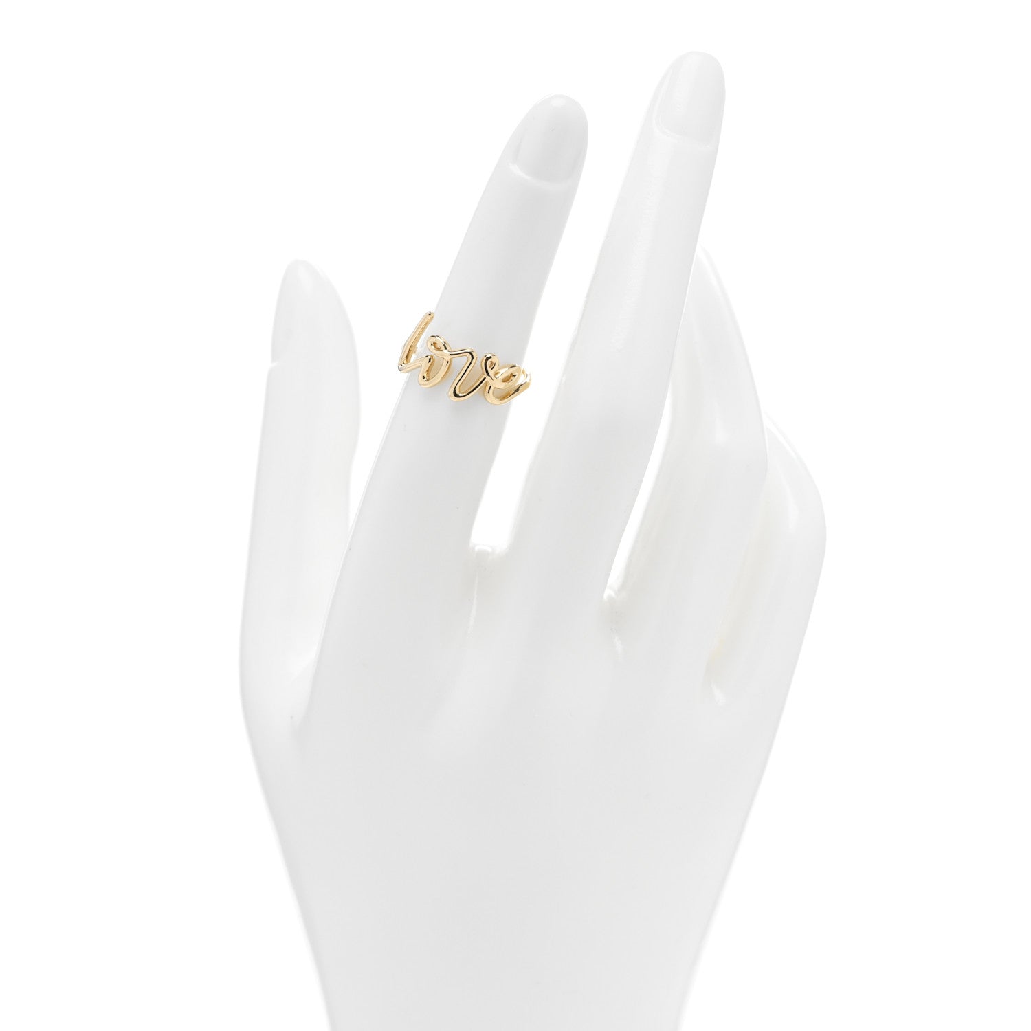 Tiffany 18K Yellow Gold Paloma's Graffiti Love Ring 50 5.25 2 of 4