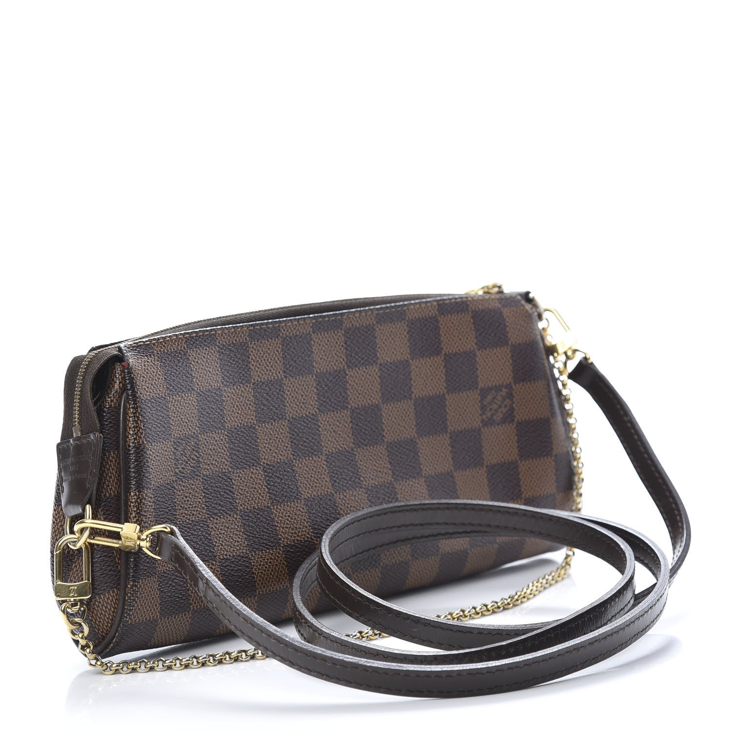 Louis Vuitton Damier Ebene Eva Clutch 3 of 10