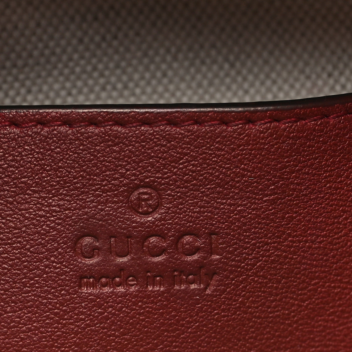 Gucci Sakai Be Green Calfskin Diagonal Stitched Blondie Top Handle Bag Rosso 6 of 10