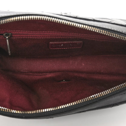 Chanel Glazed Calfskin Quilted Medium Duo Color Flap Black 5 of 10