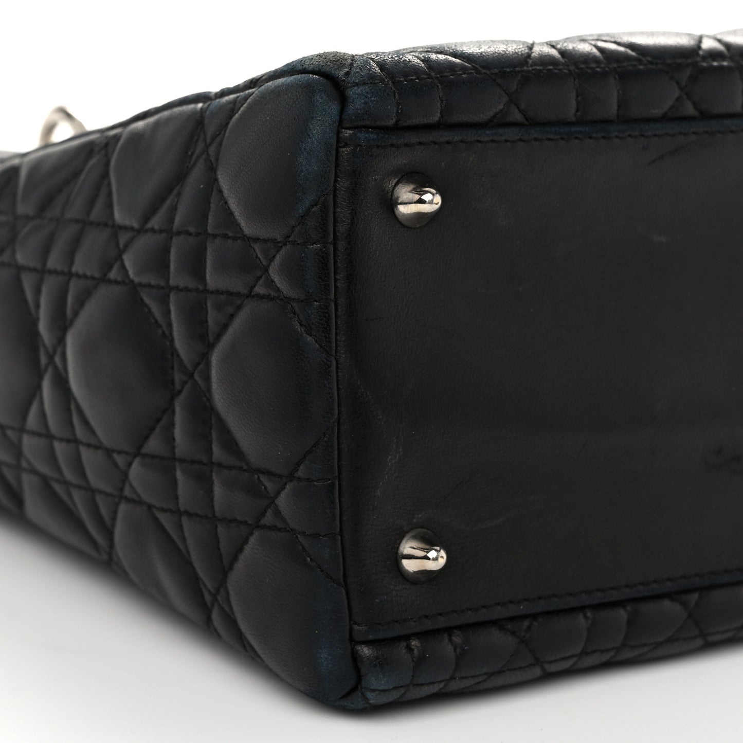 Lambskin Cannage Medium Lady Dior Black