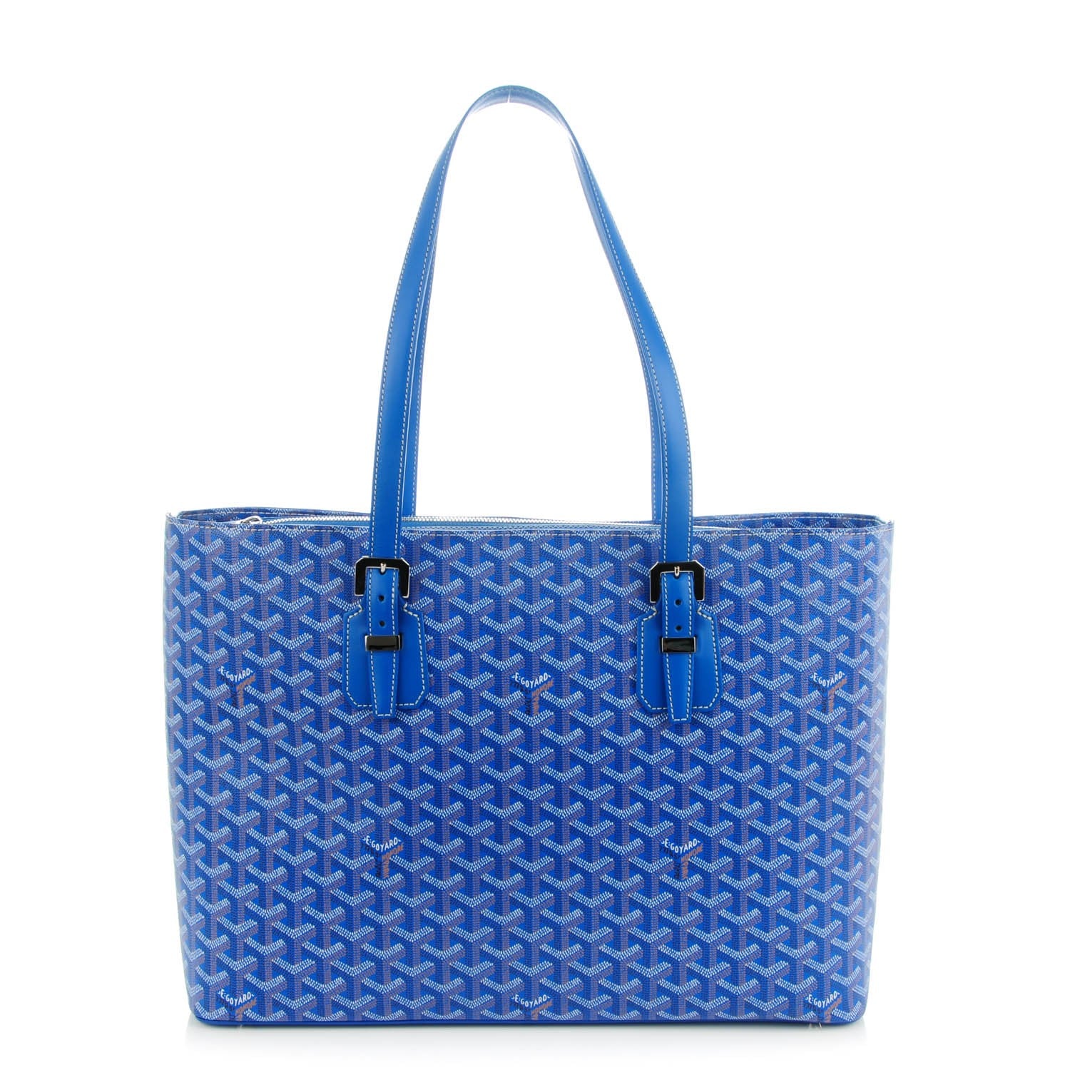 Goyard Goyardine Toile Sac Marie Galante GM Sky Blue 1 of 7