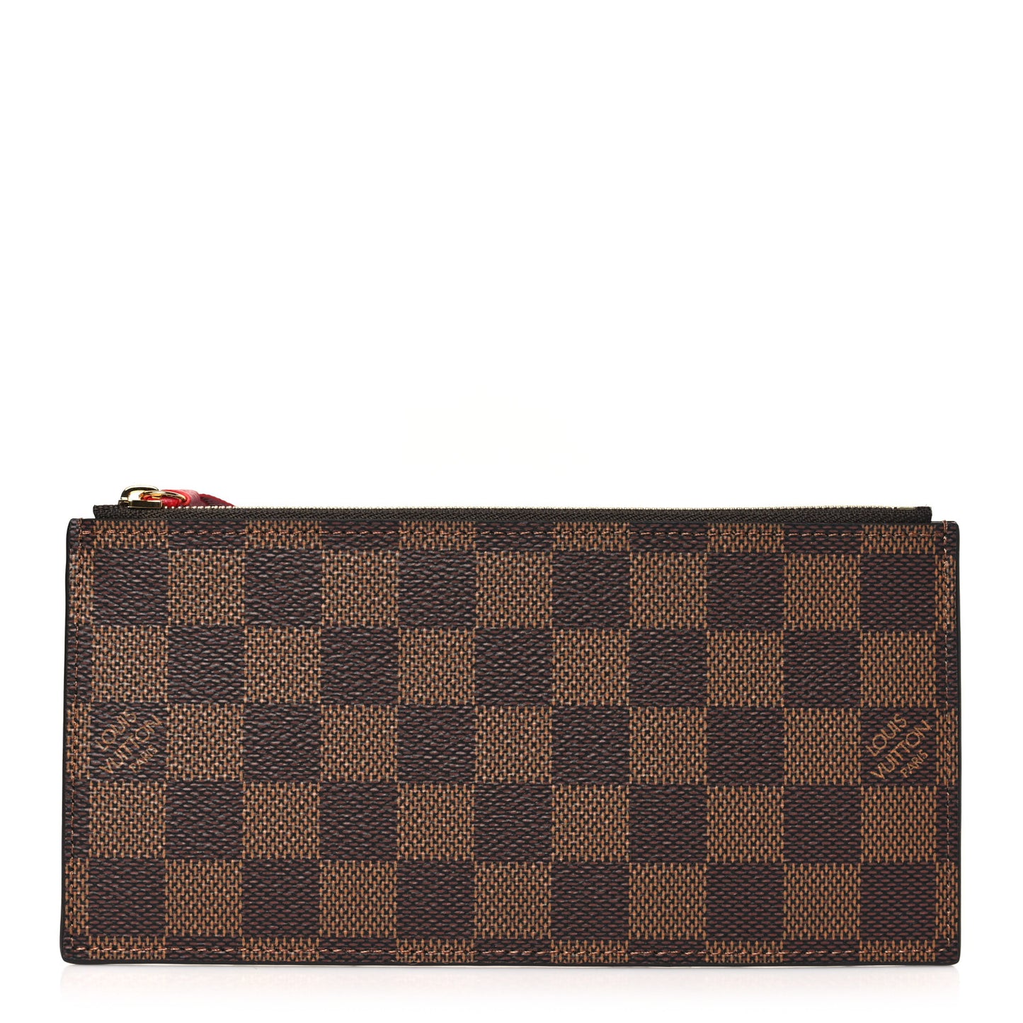 Damier Ebene Felicie Chain Wallet Zippered Insert
