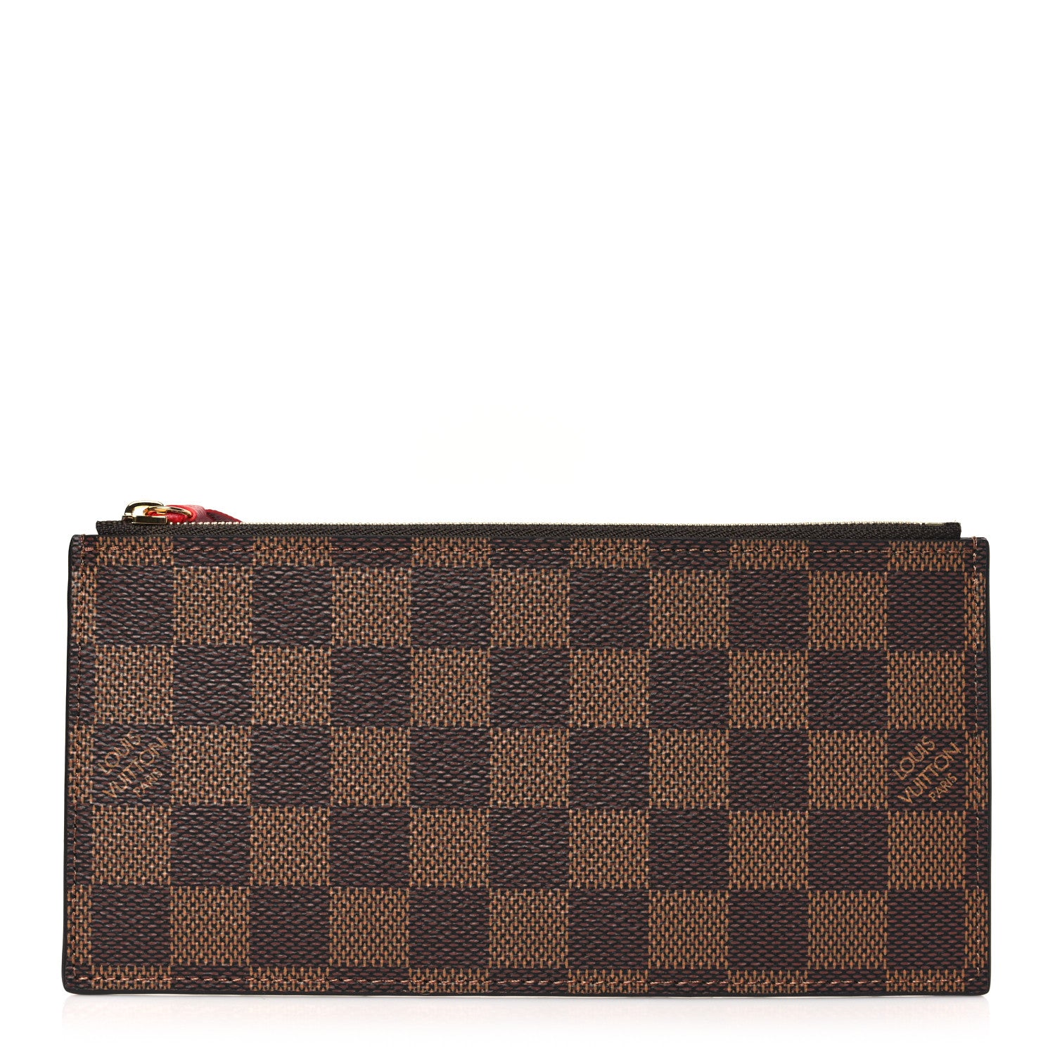 Louis Vuitton Damier Ebene Felicie Chain Wallet Zippered Insert 1 of 9