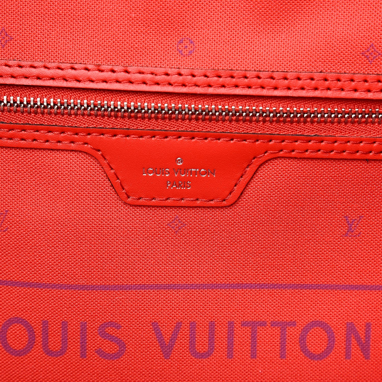 Louis Vuitton Monogram Escale Neverfull MM Rouge 6 of 9