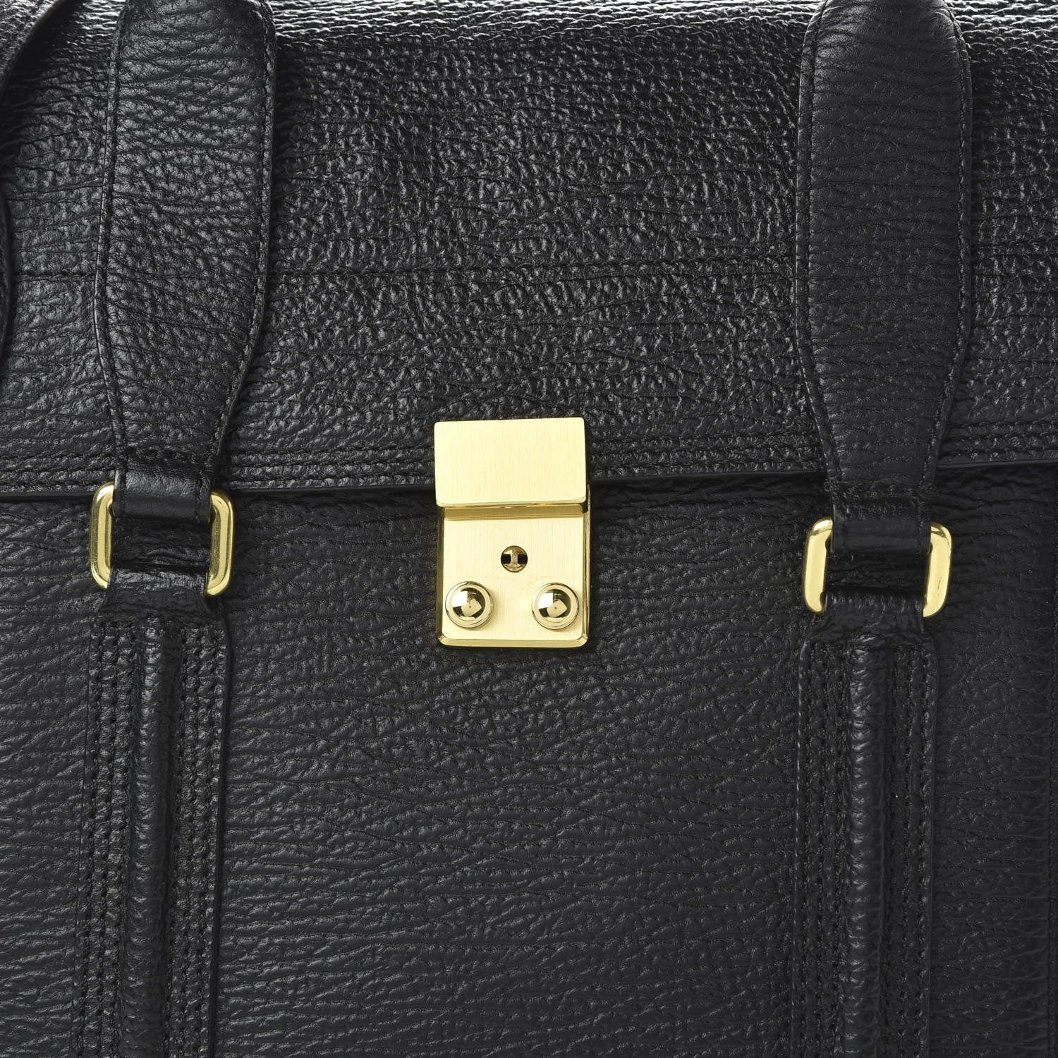 3.1 Phillip Lim 3.1 Textured Calfskin Large Pashli Satchel Black 10 of 10