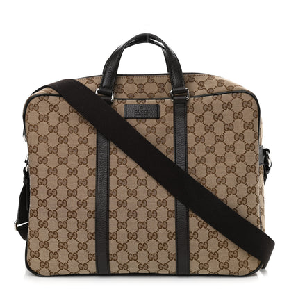 Gucci Monogram Briefcase Dark Brown 1 of 11