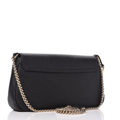 Gucci Pebbled Calfskin Medium Soho Flap Crossbody Black 3 of 10