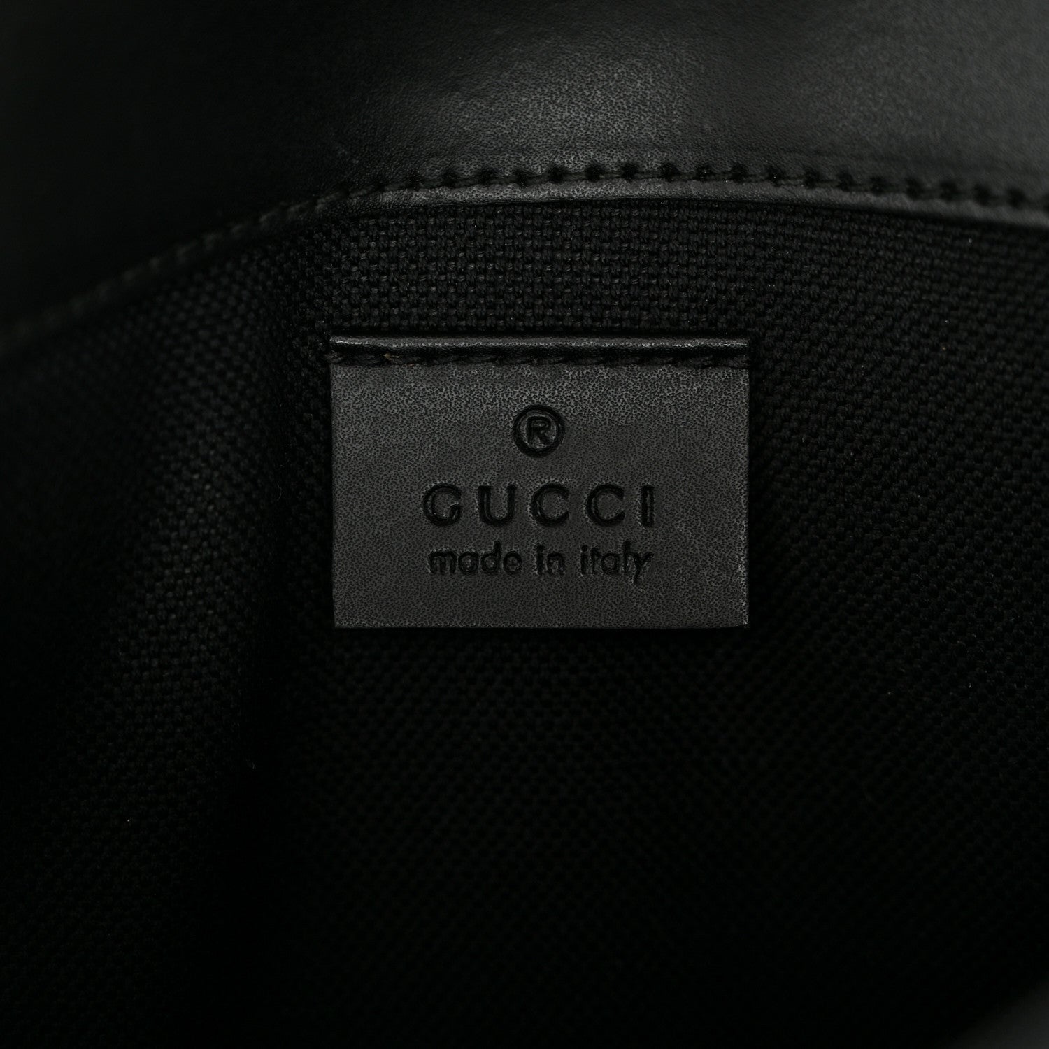 Gucci GG Supreme Monogram Web Slim Belt Bag Black Grey 6 of 10