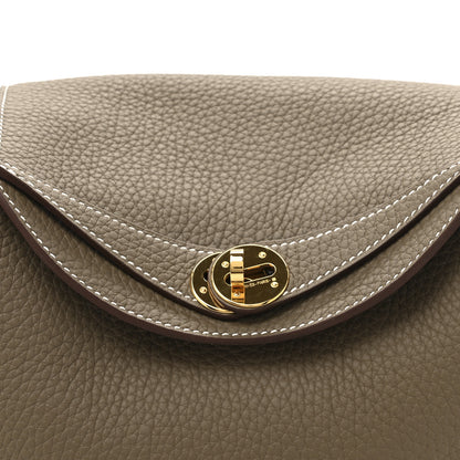 Hermes Taurillon Clemence Lindy 26 Etoupe 7 of 10