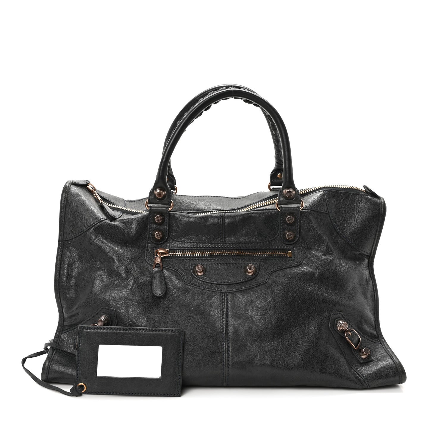 Agneau Giant 12 Rose Gold Hardware Anthracite