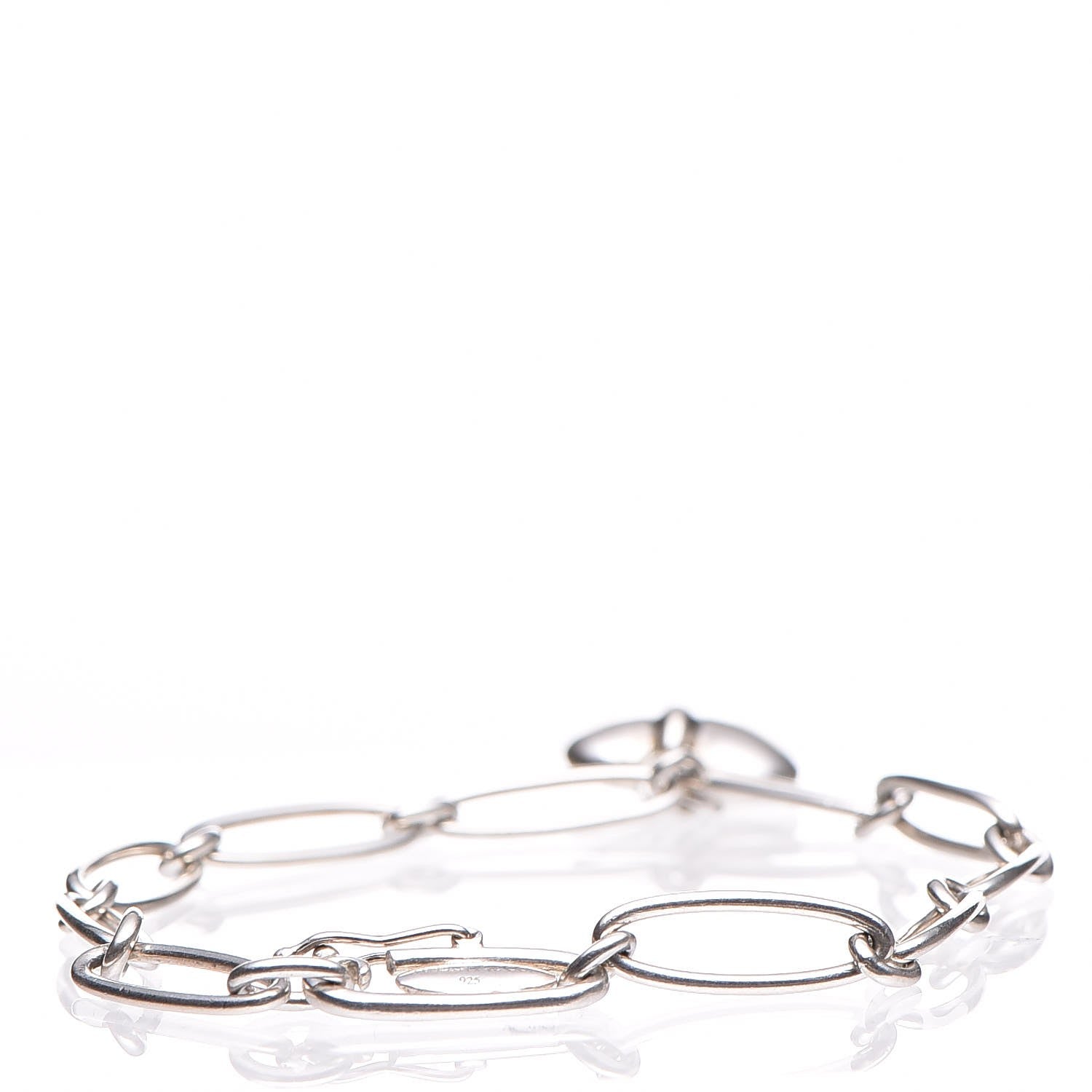 Tiffany Sterling Silver Elsa Peretti Full Heart Bracelet 4 of 13