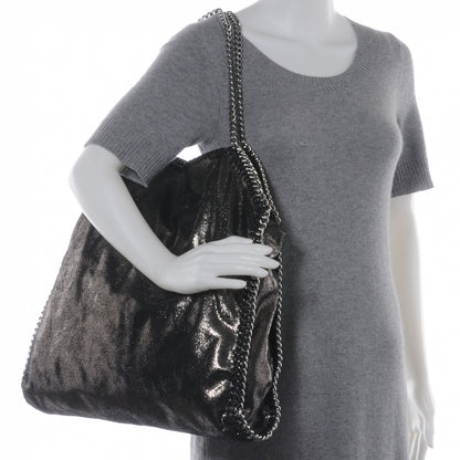 Stella McCartney Faux Leather Falabella Chamois Tote Ruthenium 2 of 8