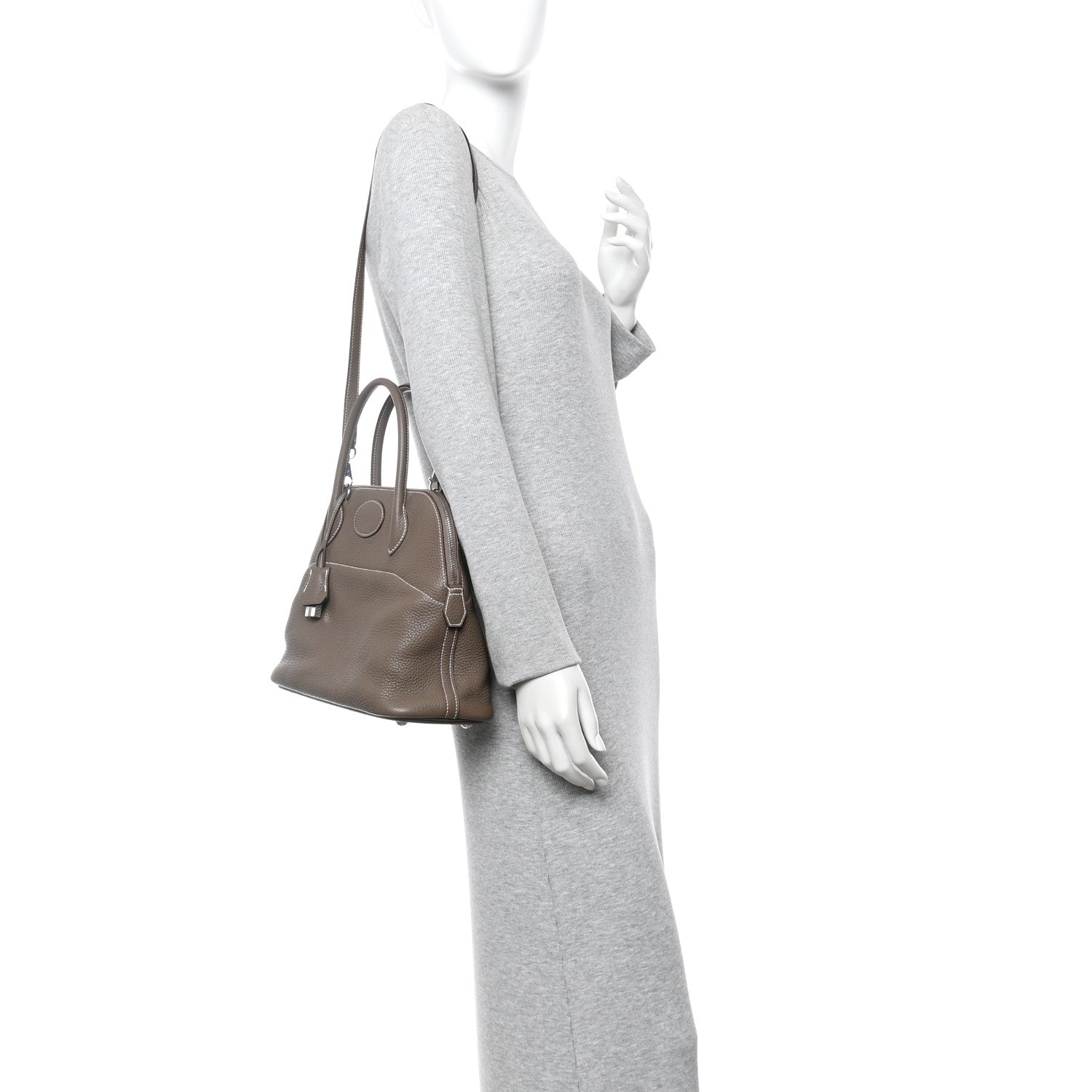 Hermes Taurillon Clemence Bolide 31 Etoupe 2 of 11