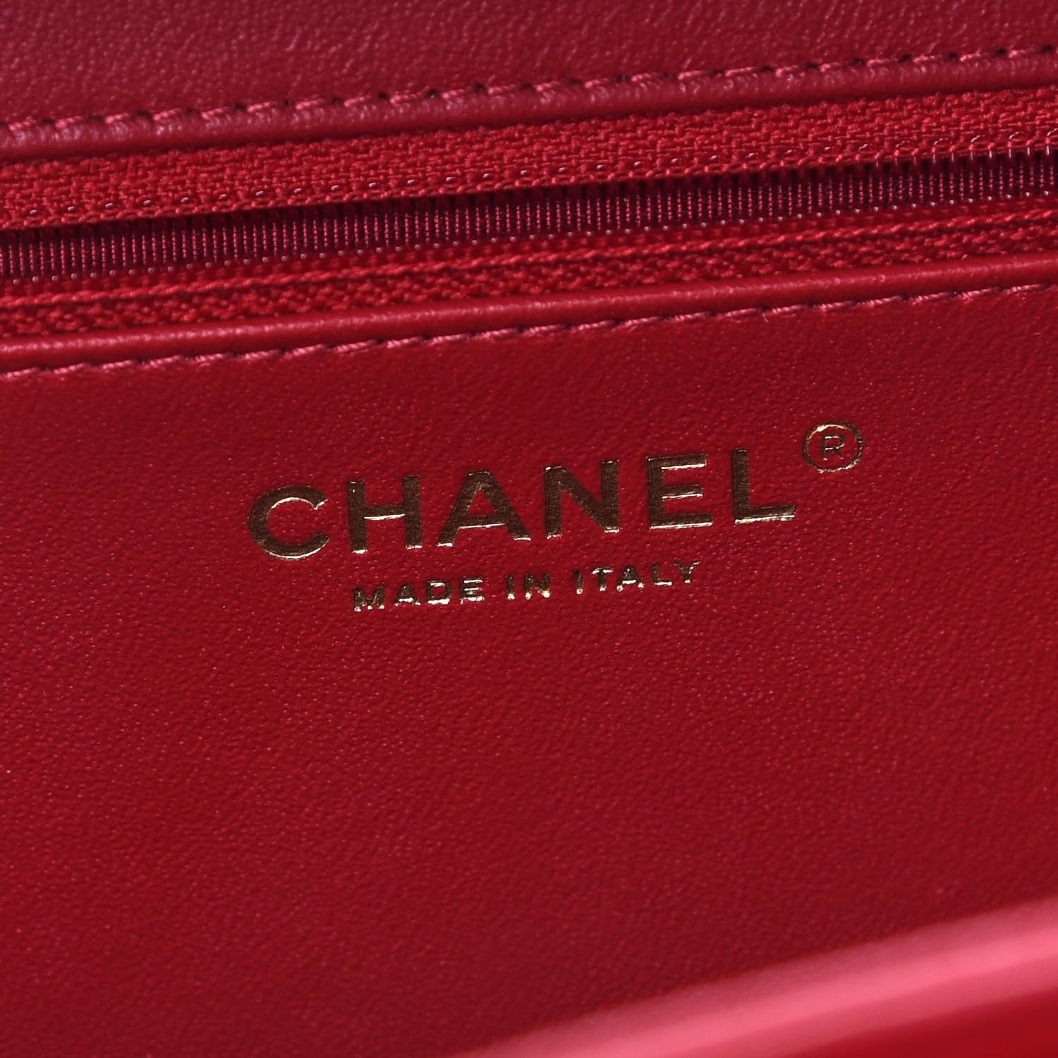 Chanel Caviar Quilted Large CC Filigree Vanity Case Red 6 of 9
