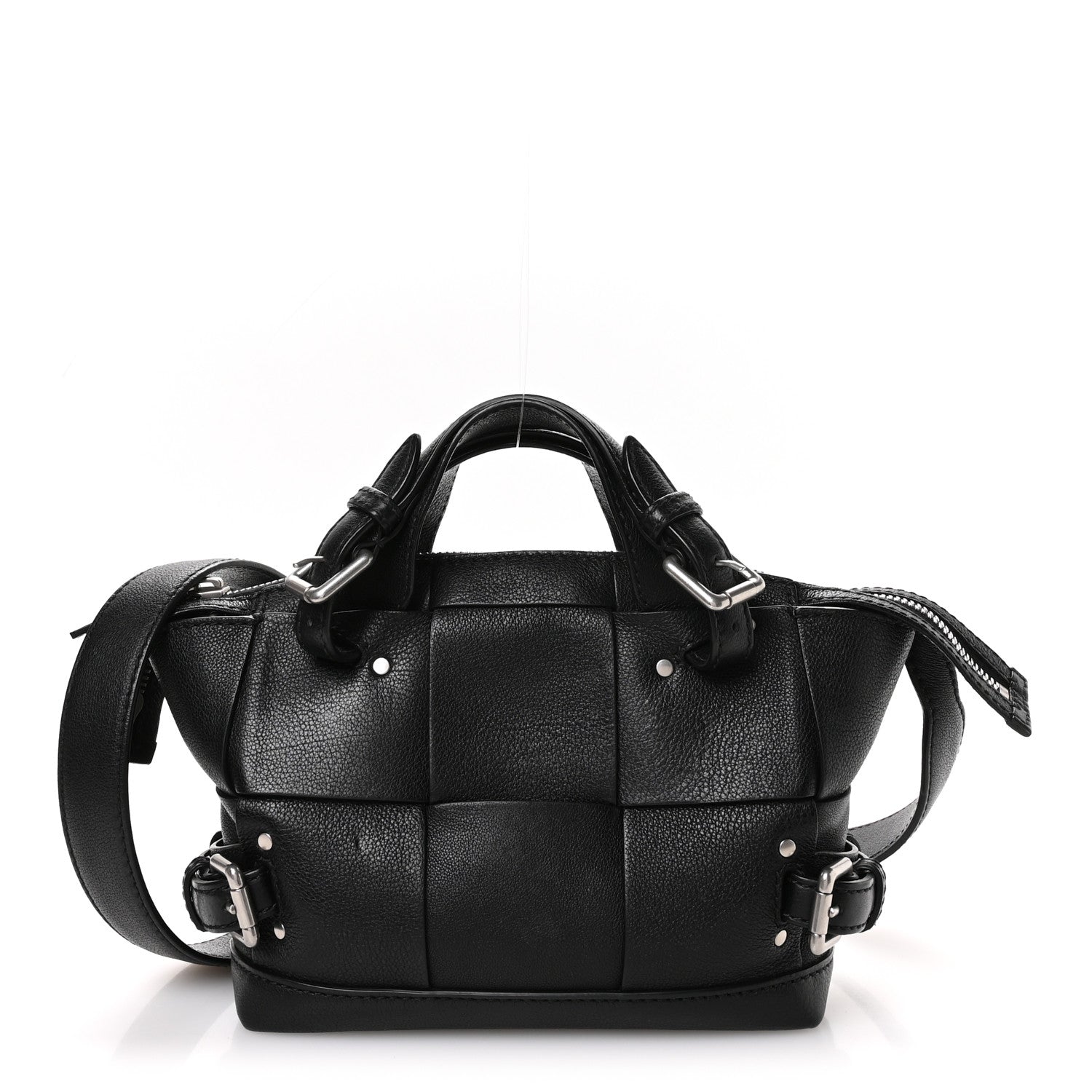 Bottega Veneta Grained Calfskin Arco Tool Tote Black 1 of 10