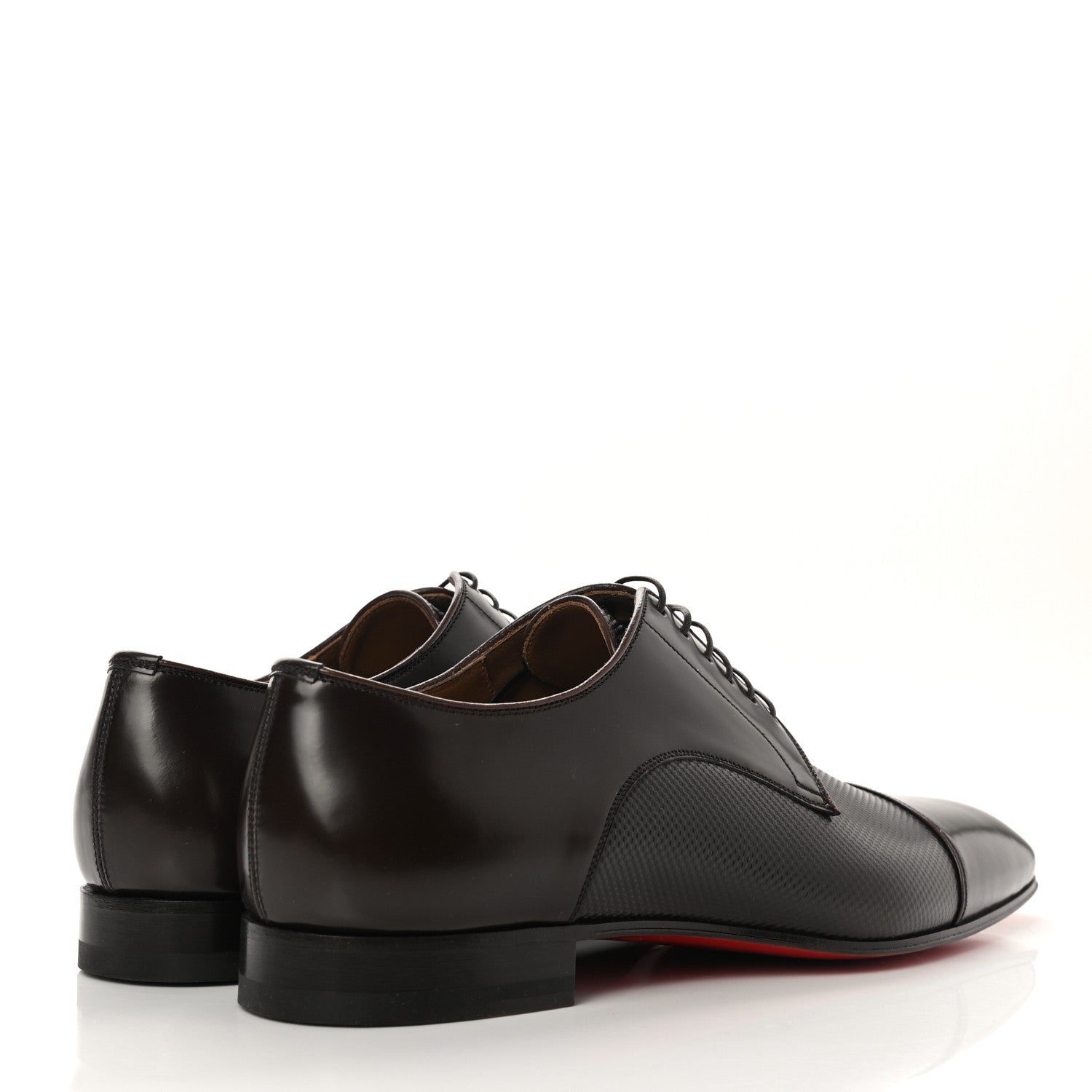 Christian Louboutin Calfskin Shadow Wash Mens Top Daviol Flat 41 Havane 4 of 8