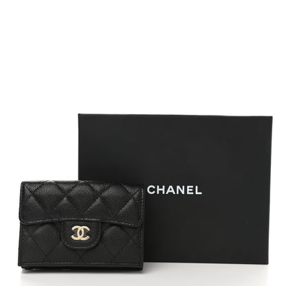 Chanel Caviar Quilted Double Flap Wallet Black 10 of 10