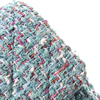 Chanel Tweed Quilted Mini Rectangular Flap Blue Multicolor 10 of 10