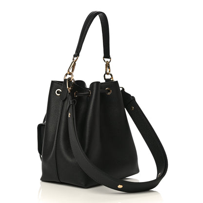 Louis Vuitton Calfskin Lockme Bucket MM Black 2 of 8