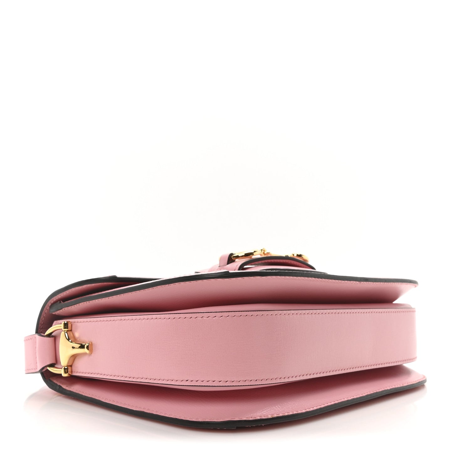 Azalea Calfskin Horsebit 1955 Shoulder Bag New Cherry Red Wild Rose