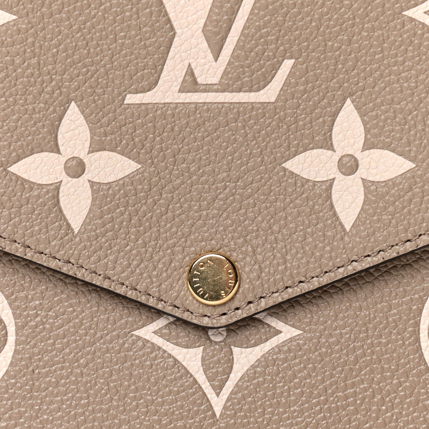 Louis Vuitton Empreinte Monogram Giant Felicie Pochette Tourterelle Creme 5 of 5