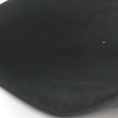 Saint Laurent Grain De Poudre Matelasse Chevron Monogram Credit Card Case Black 5 of 8